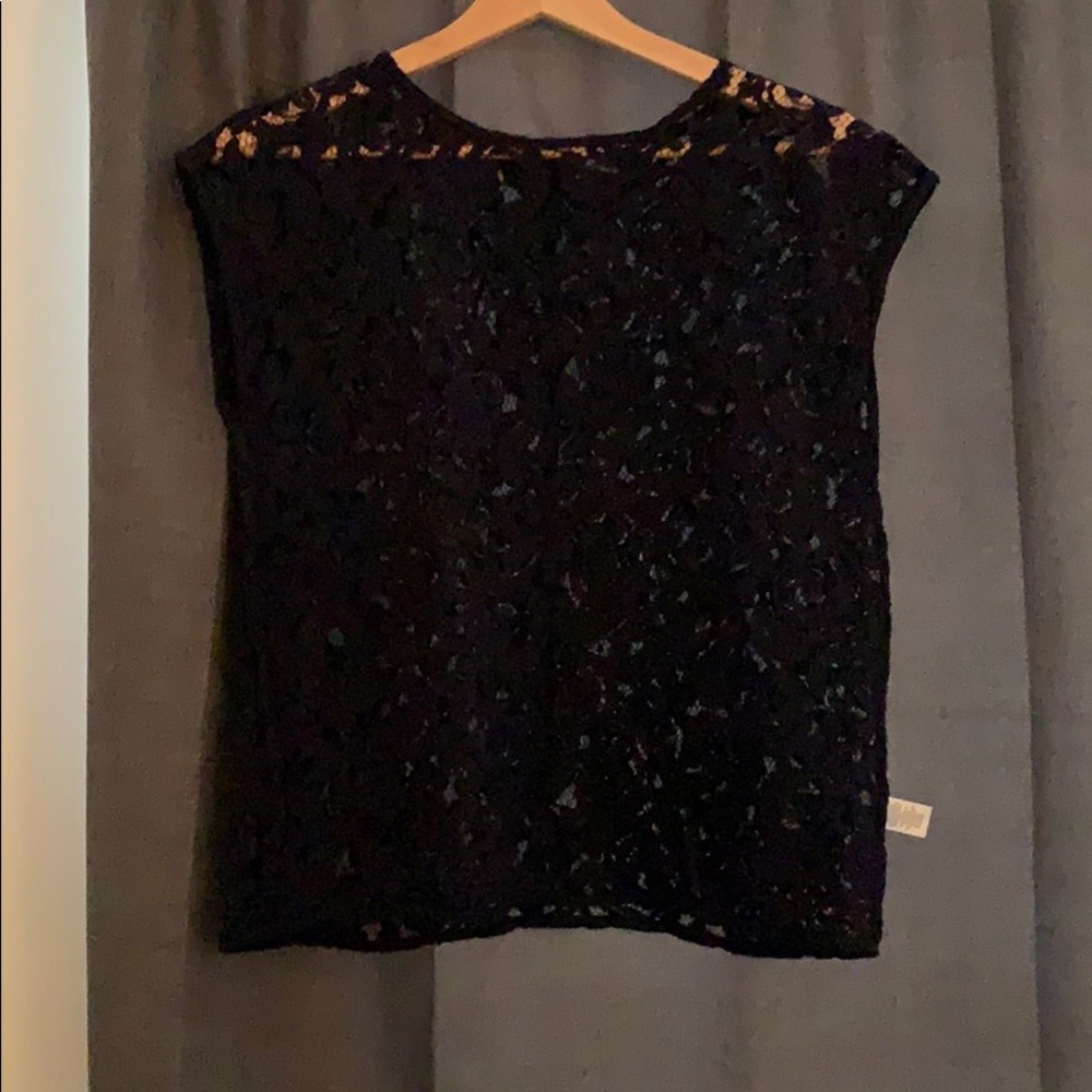 Lace Navy Blue Top